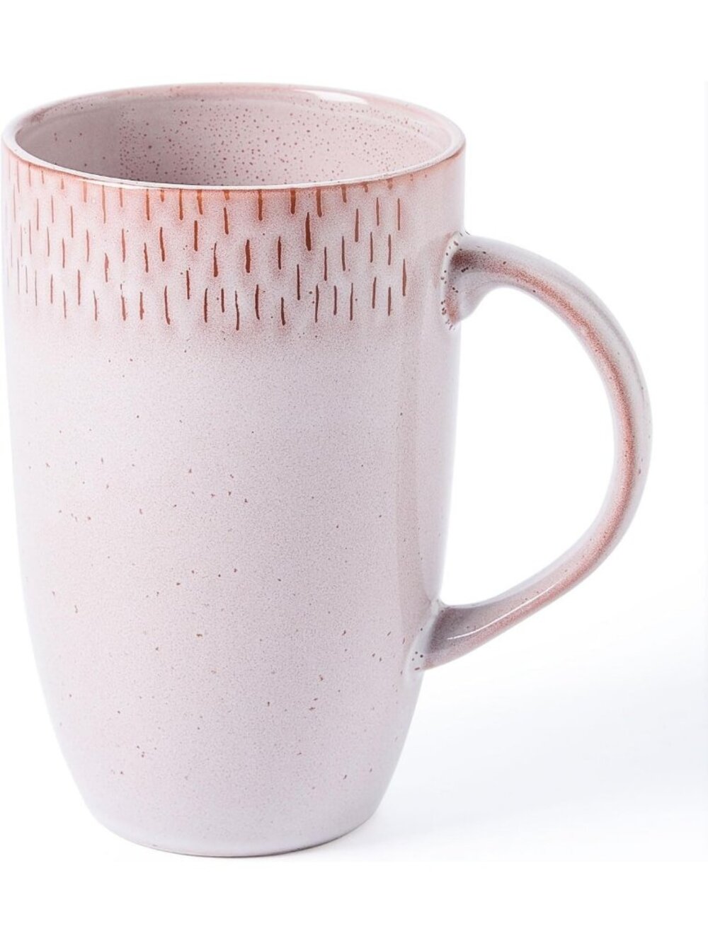 22oz Oversized Heavyweight Ceramic Coffee Mug - Large Pink Tea Cup, Perfect Gift